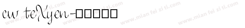 cw teXyen字体转换